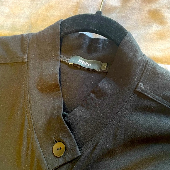 Swedish Designer Ralston Black Viscose Dress with Pockets - Picture 8 of 9